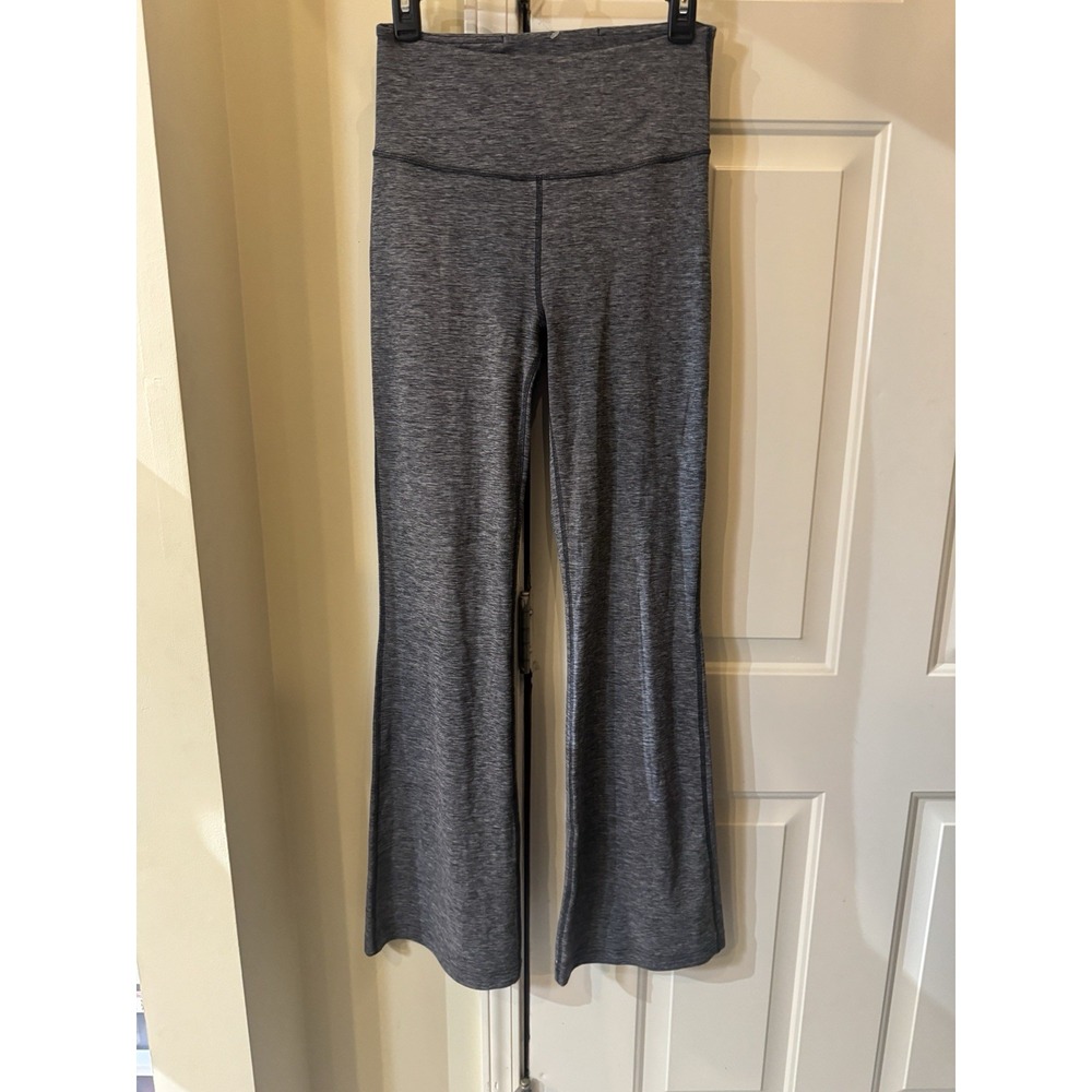 Lululemon Pants Womens charcoal gray size Groove Super High Rise Flared Nulu